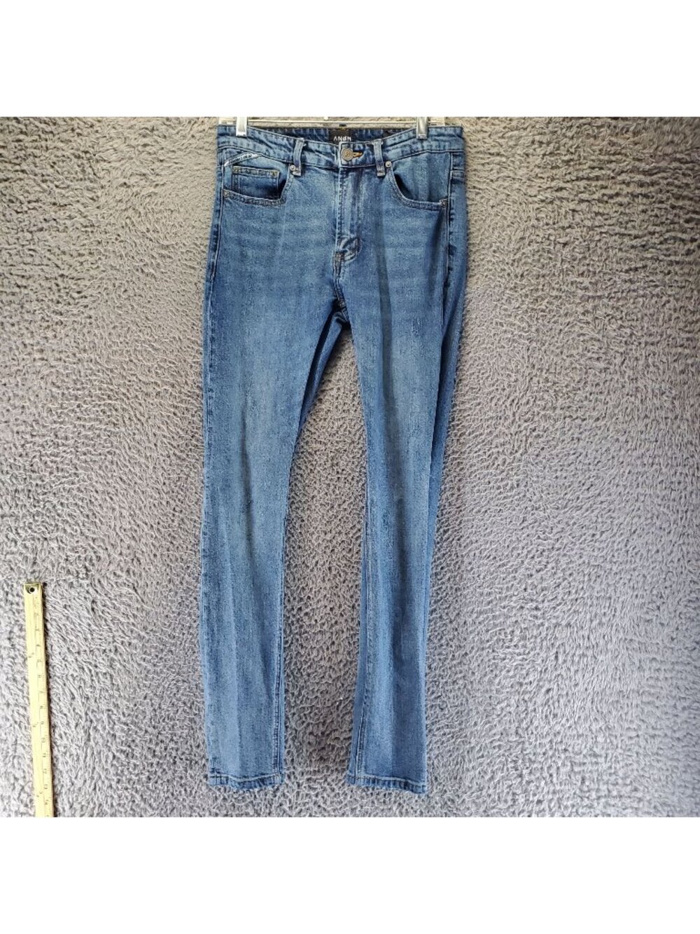 Anom Jeans Mens 32x30 Blue Slim Fit Stretch Denim *Read*